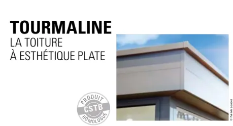 Toiture Tourmaline à esthétique plate