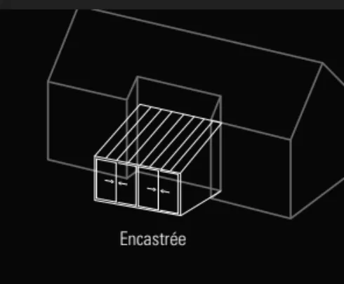 Schéma de véranda encastrée