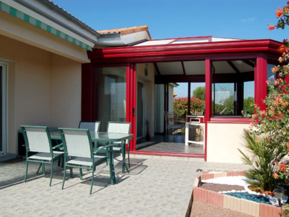 Véranda aluminium de couleur