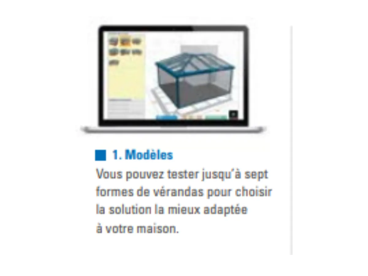 Configurateur : choix du modèle de véranda