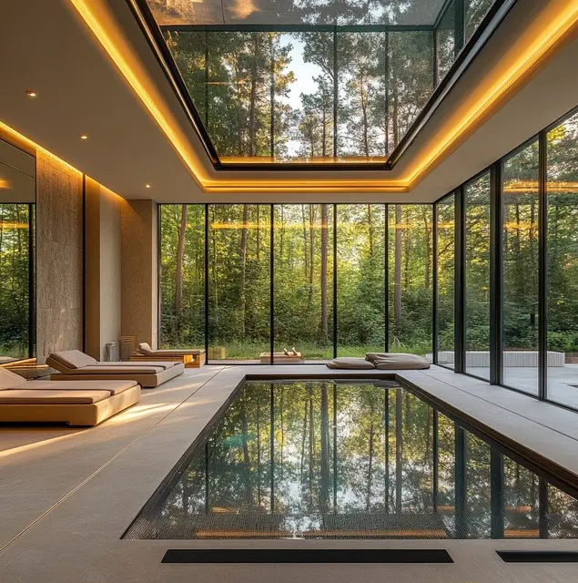 Véranda piscine, spa ou jacuzzi sous véranda